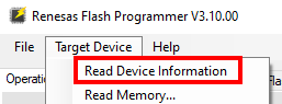 RFP Read Device Information SSD